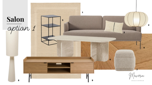 Projet VOLLANDES - Shopping list salon option 1